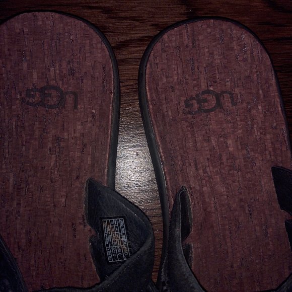 Men's Slide Sandals Black Size 11 UGG - Picture 2 of 7